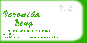 veronika meng business card